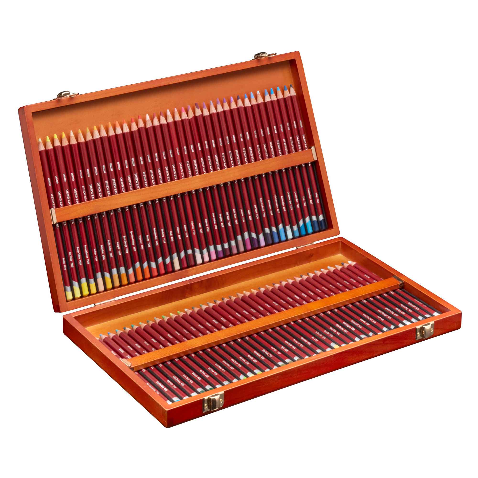 Derwent Pastel Pencil Wooden Box Set of 72 - FREE Derwent Academy