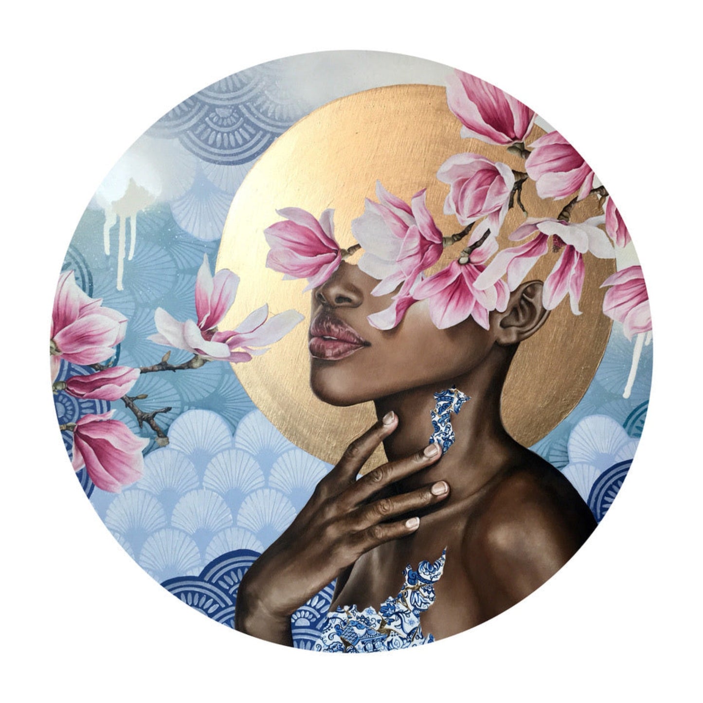 Roberson Liquid Metal Acrylic Paints - 30ml - Sample Painting