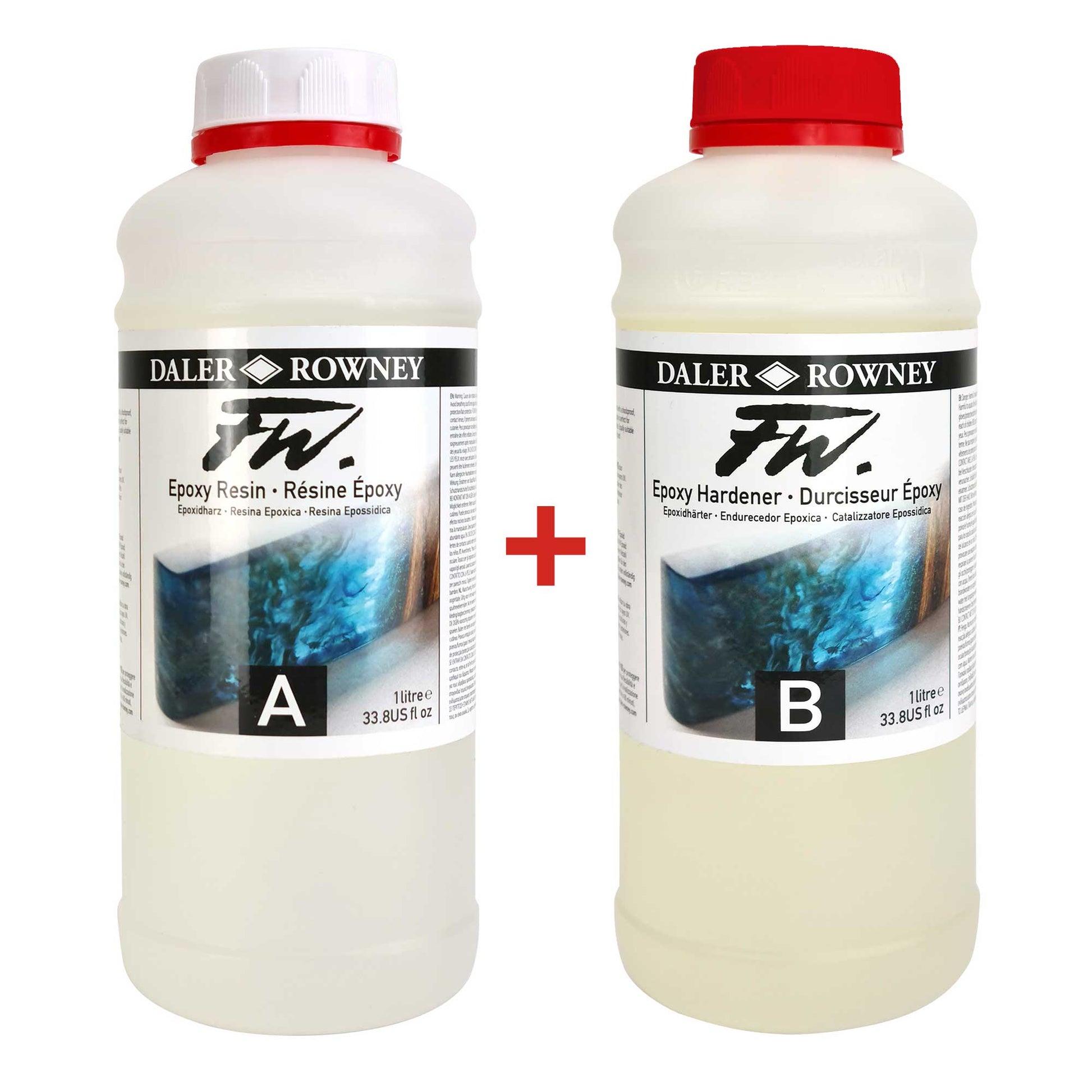 Daler-Rowney FW Epoxy Resin (A) and Hardener (B)