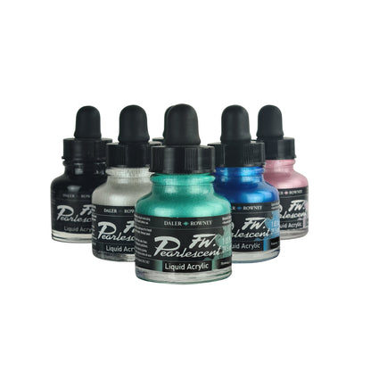 Daler-Rowney FW Pearlescent Inks Set