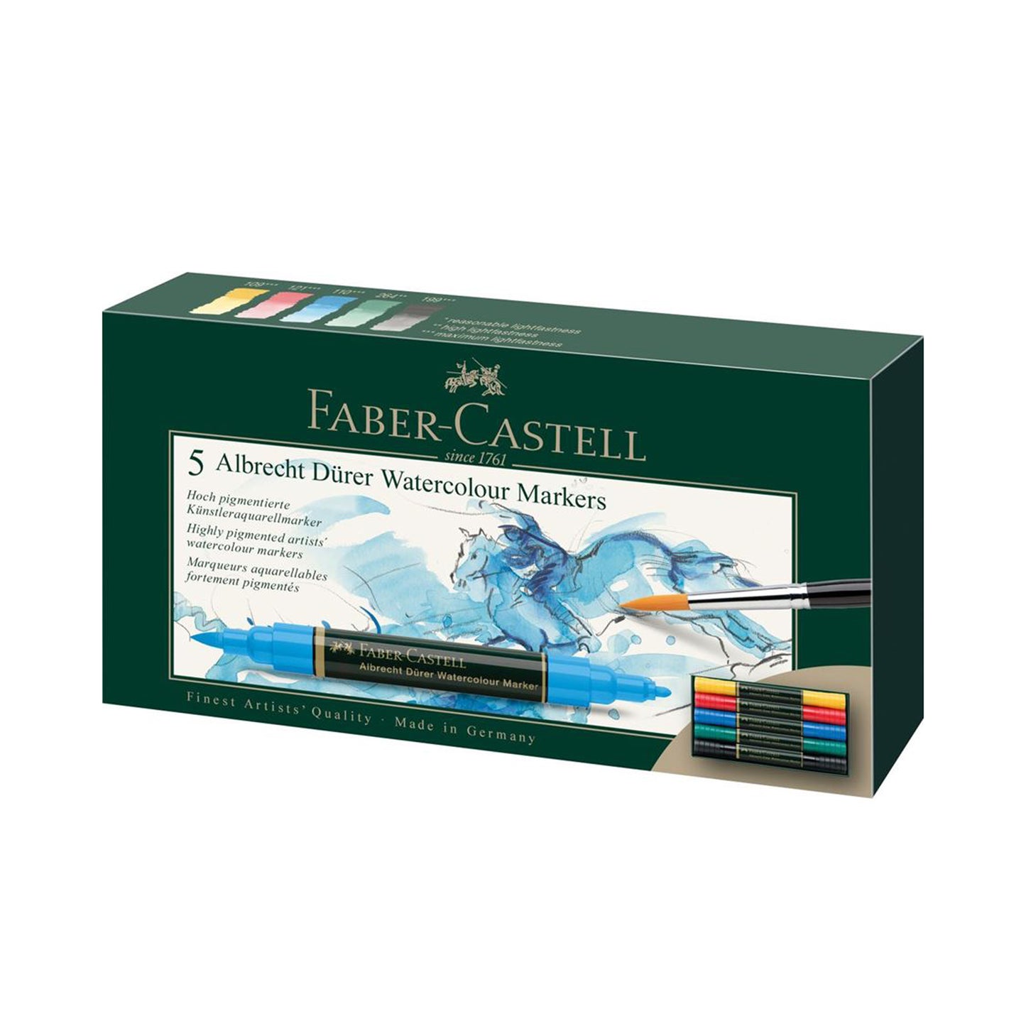 Faber-Castell Albrecht Dürer Watercolour Markers - Set of 5 