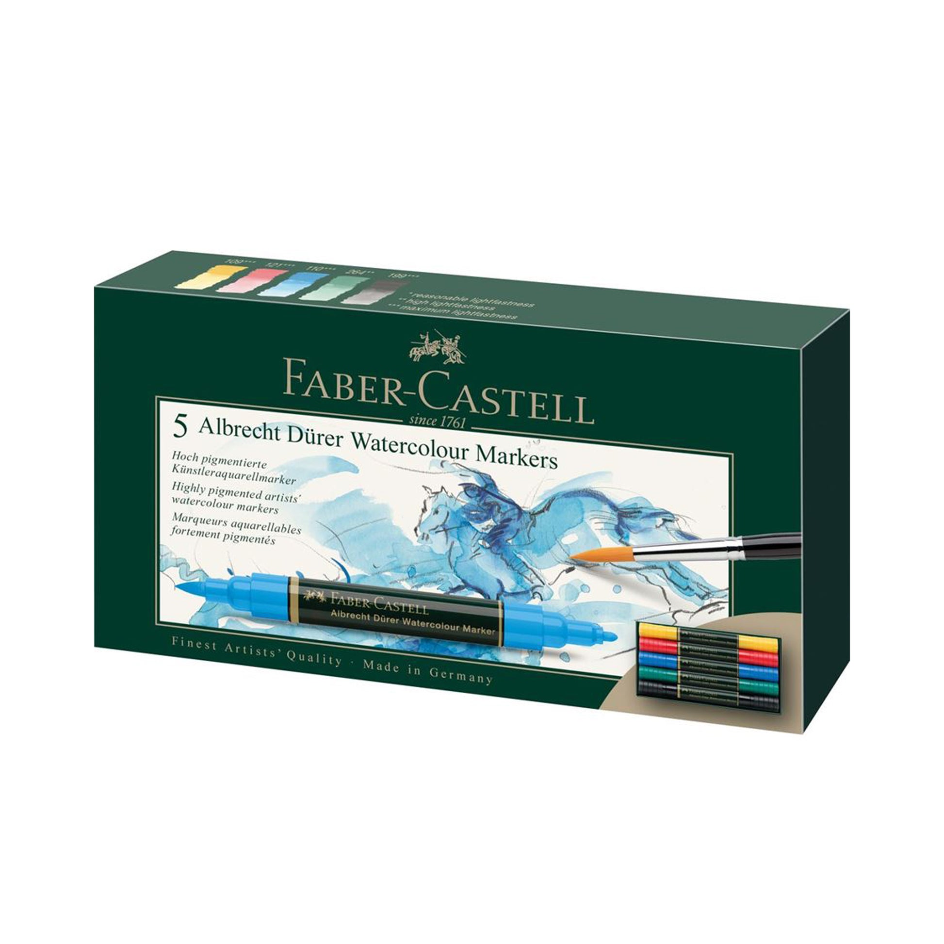 Faber-Castell Albrecht Dürer Watercolour Markers - Set of 5 