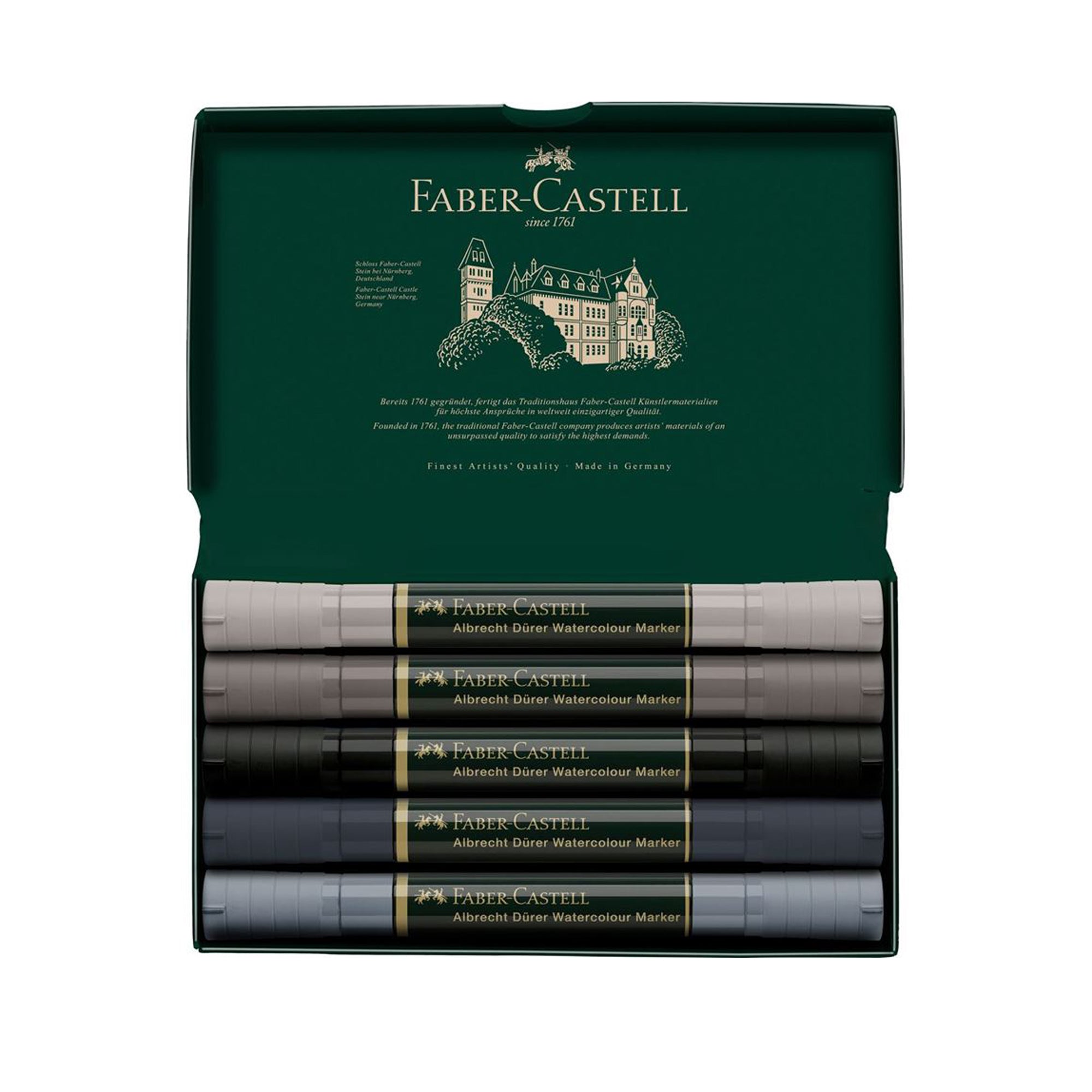 Albrecht Durer Watercolour Markers- Grey tones open box