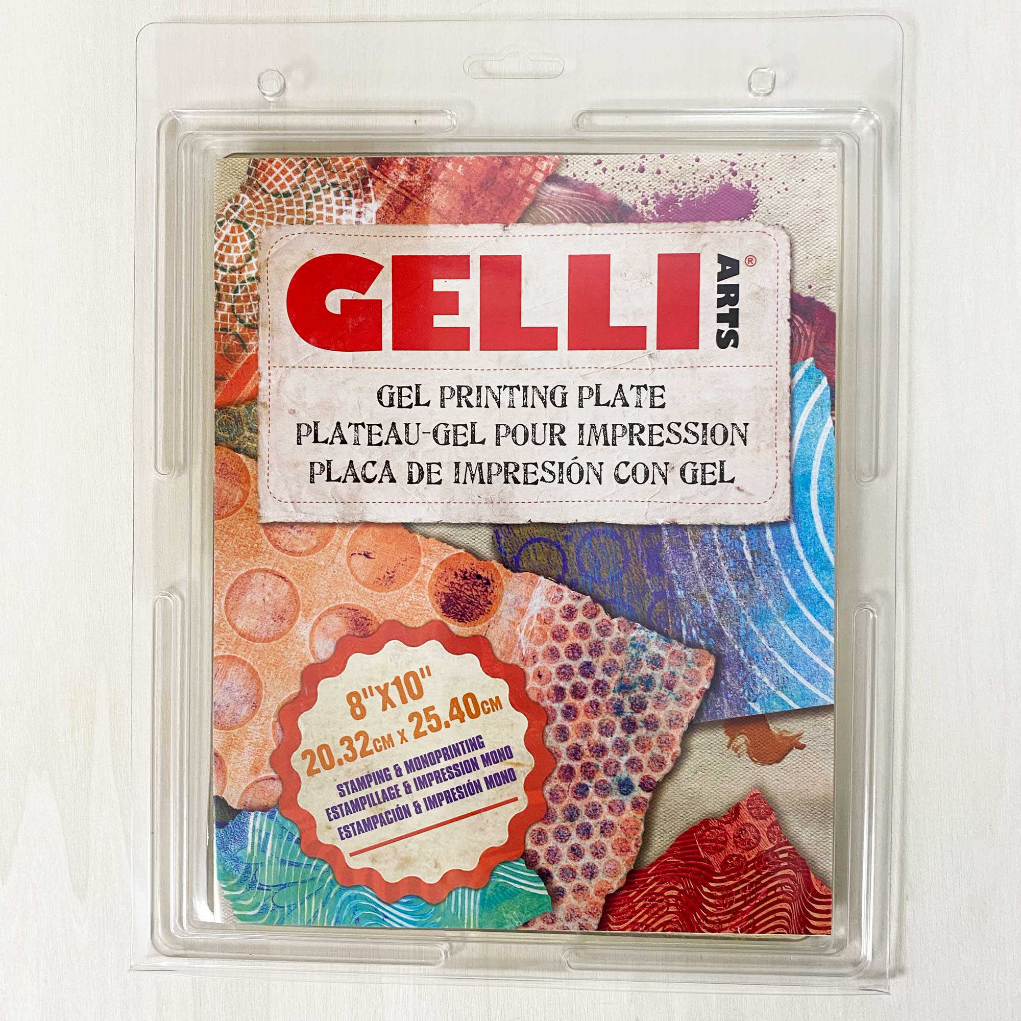 Gel Press Monoprinting Print Plate - 12” X 14” (30.48 X 35.56 cm) Gel Plate  - Printmaking Supplies - Reusable Gel Printing Plate for Press Art for Card  Making, Scrapbooking, Journaling, Arts
