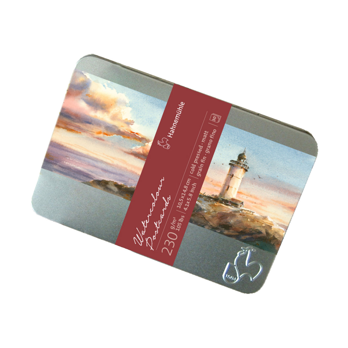 Hahnemuhle Watercolour Postcard Metal Tins - Cold Pressed