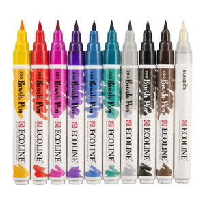 Royal Talens Ecoline Brush Pen Sets - Liquid Watercolour Paint