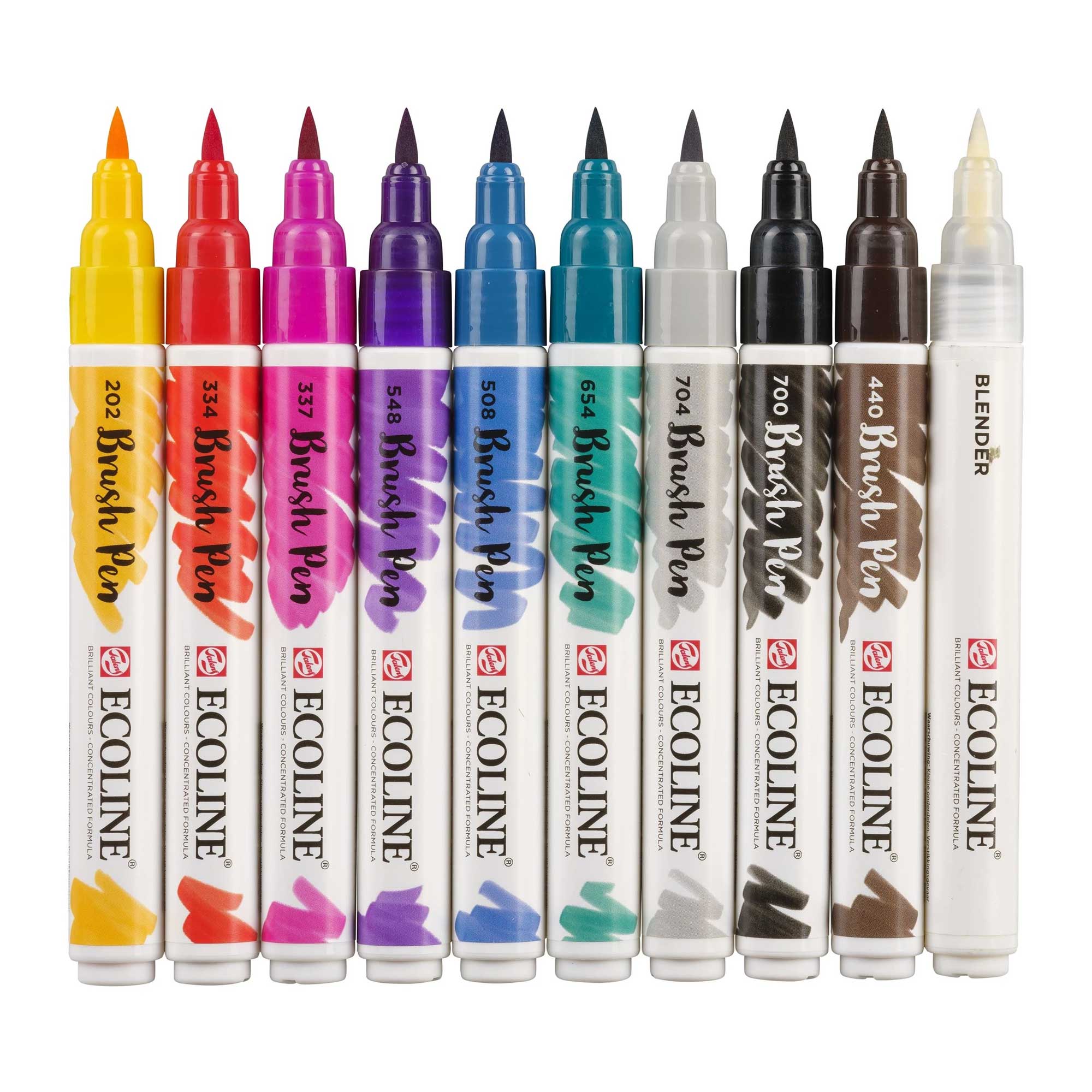 5-Color Autumn Ecoline Brush Pen Set