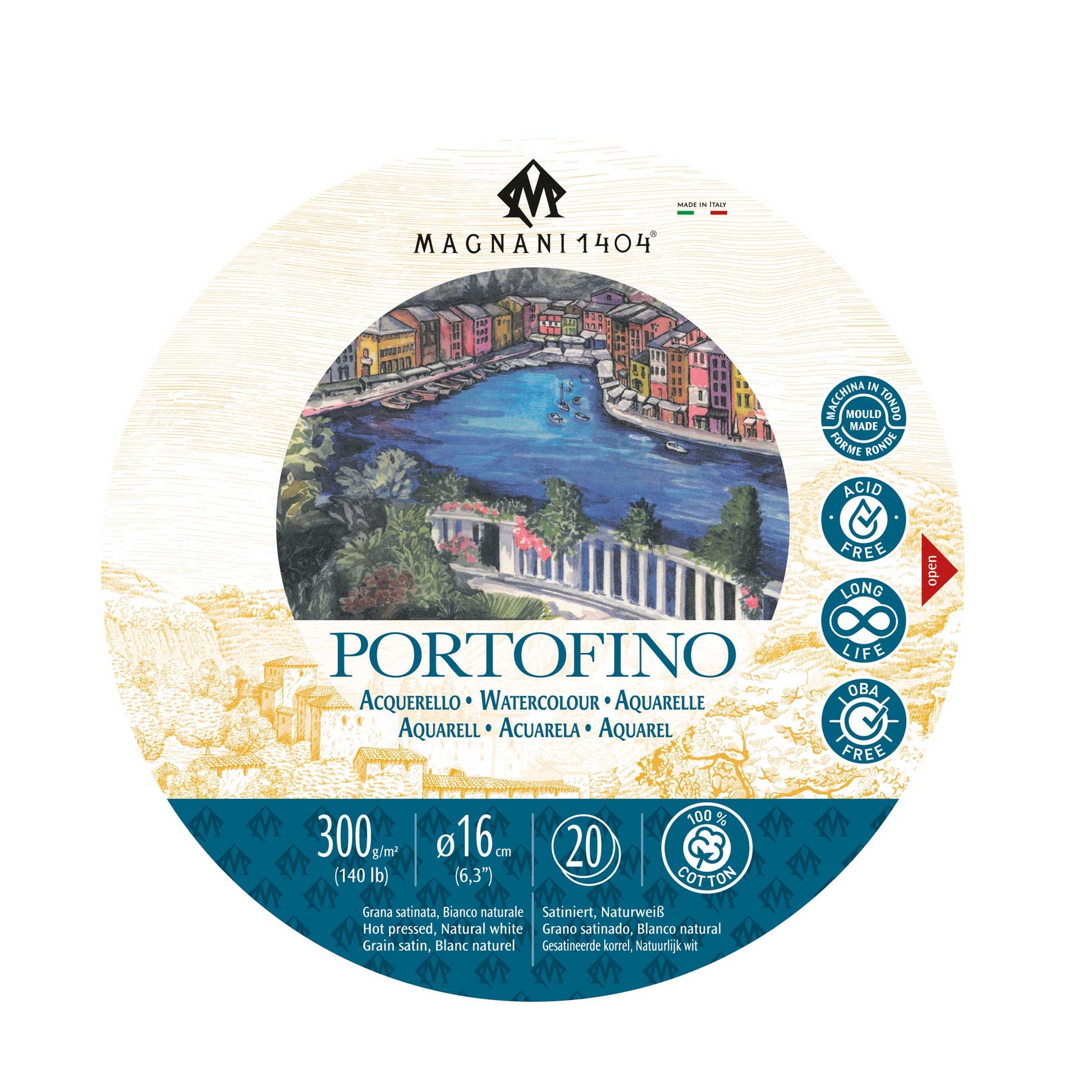 It is 100% cotton composition and total absence of acids and chlorine derivates endow this paper with resistance against yellowing from UV rays
