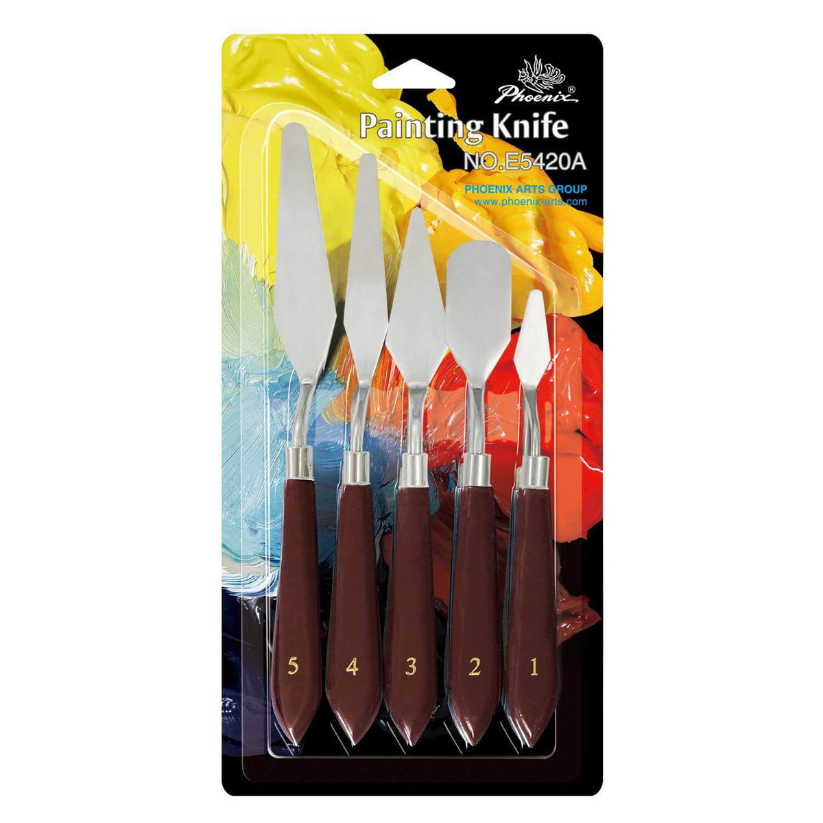 ARTessentials Palette Knife Set for Oils and Acrylics - 5 Piece