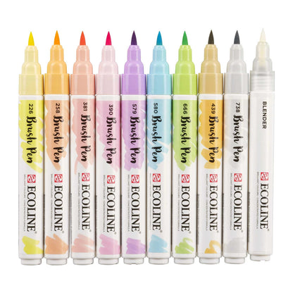 Royal Talens Ecoline Brush Pen - Pastel Set