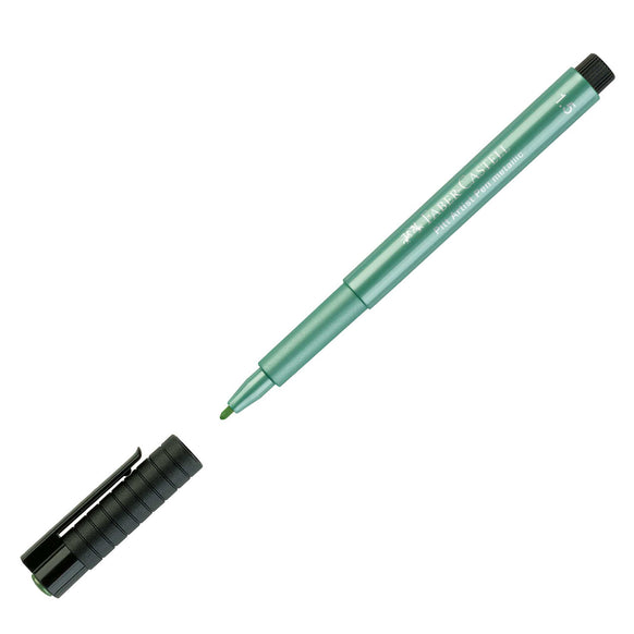 Faber-Castell PITT Artists Pens - 1.5mm Metallic Bullet Tip Pen - Green