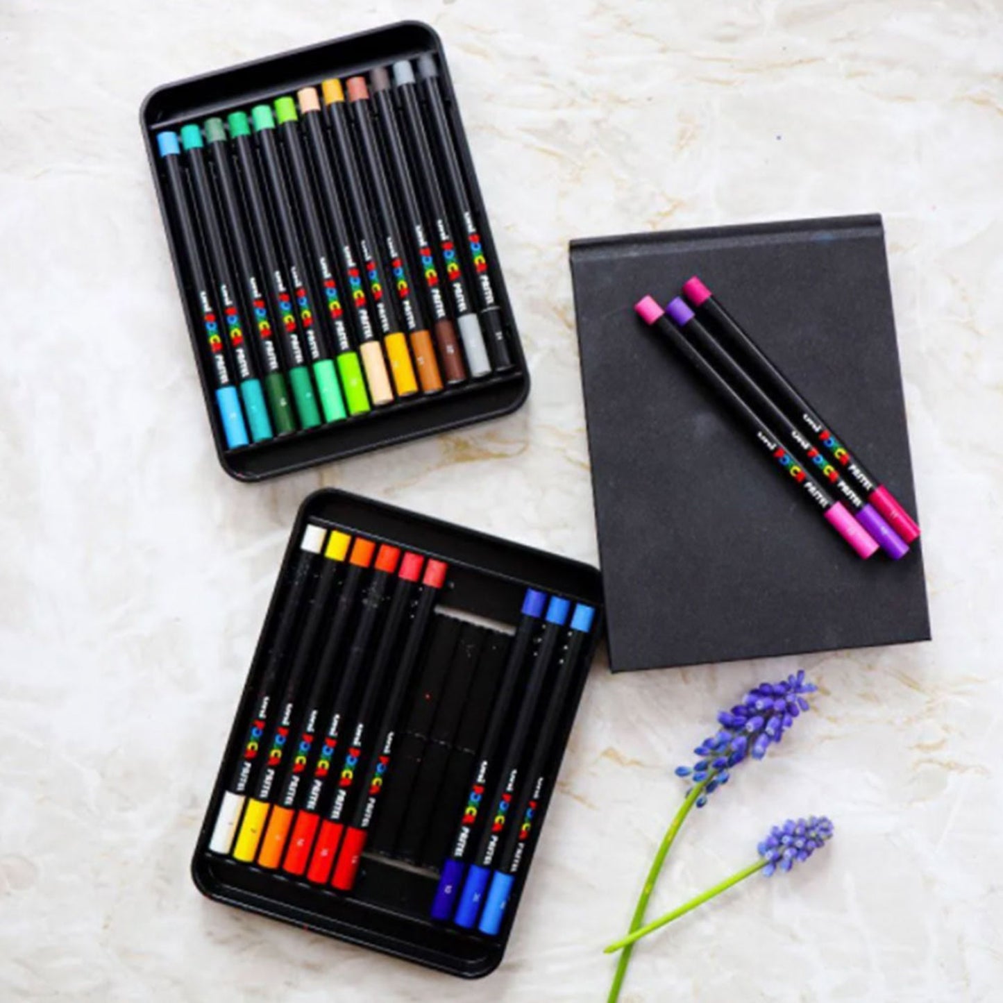 Uni POSCA Pastels - Assorted Set of 24 - Mood Image