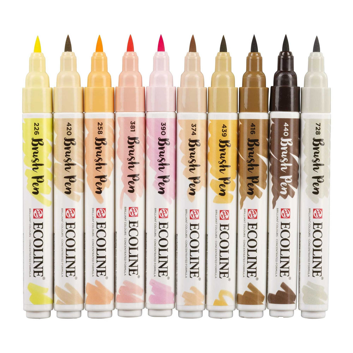 Royal Talens Ecoline Brush Pen Sets of 10 Colours