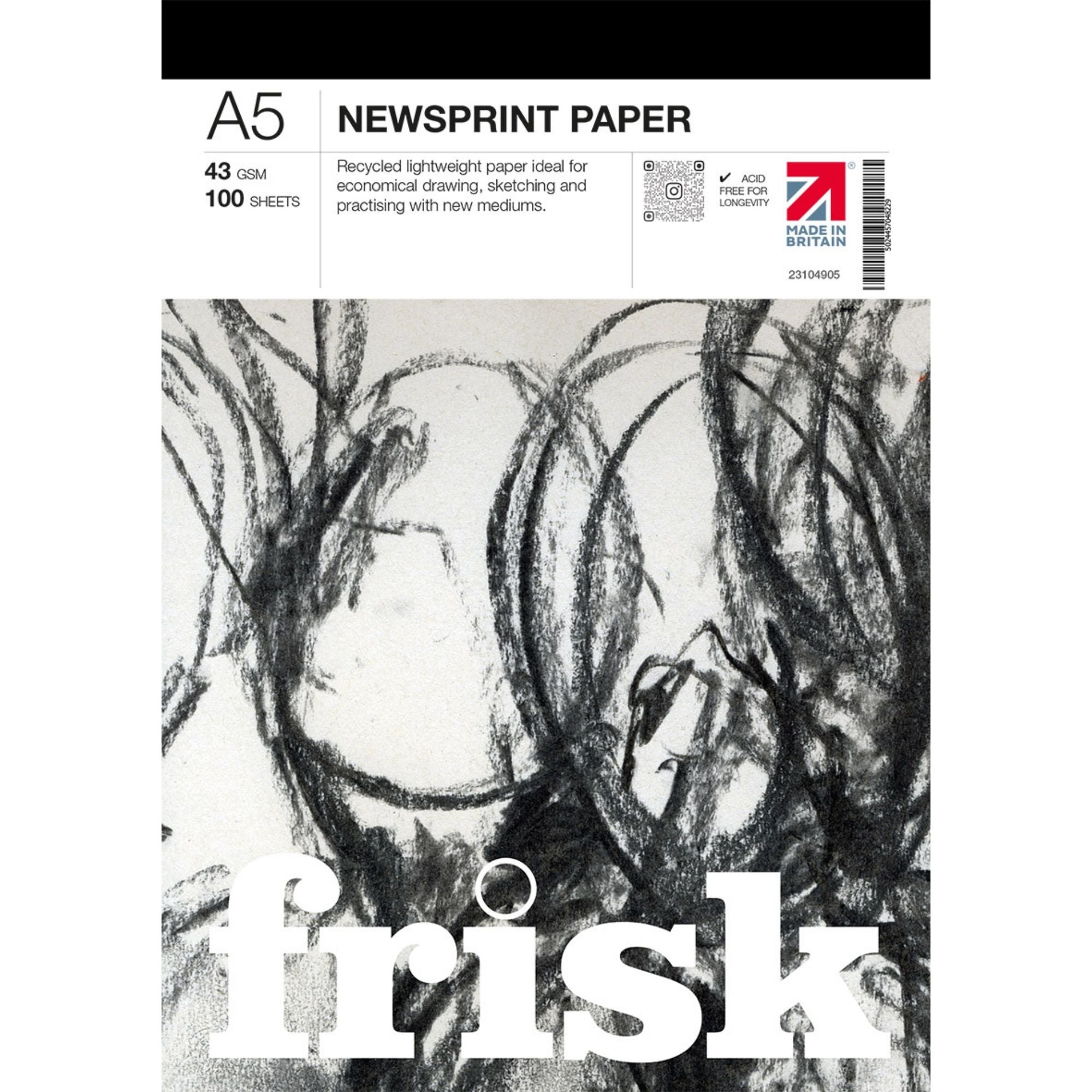 Frisk Newsprint Paper Pad - A5