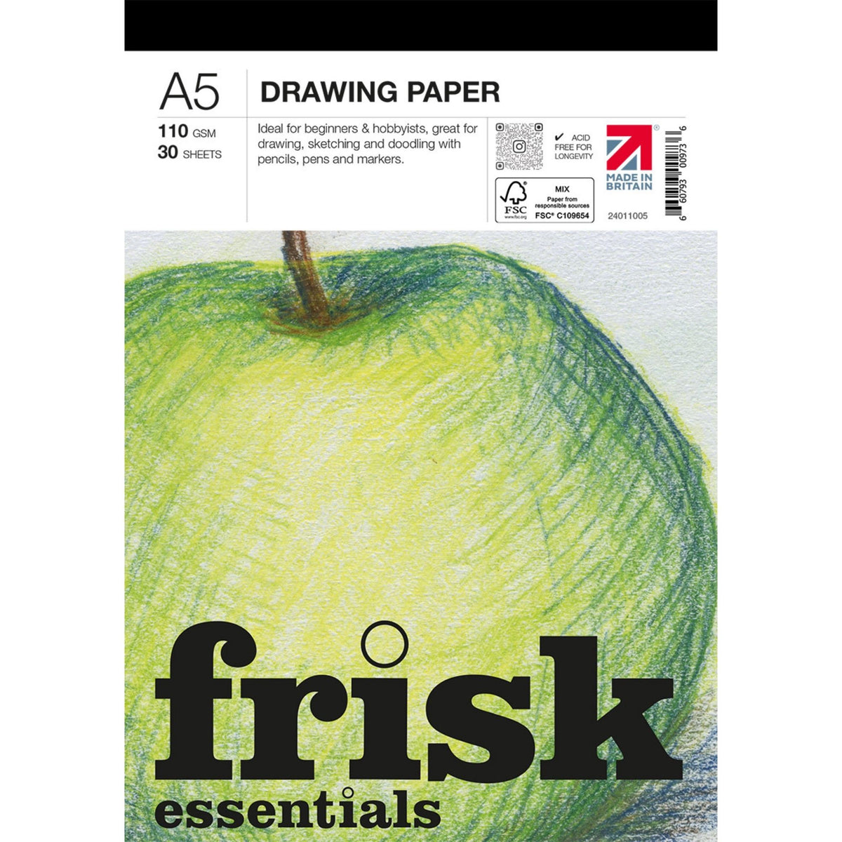 Frisk Essentials Drawing Paper Pad - A5
