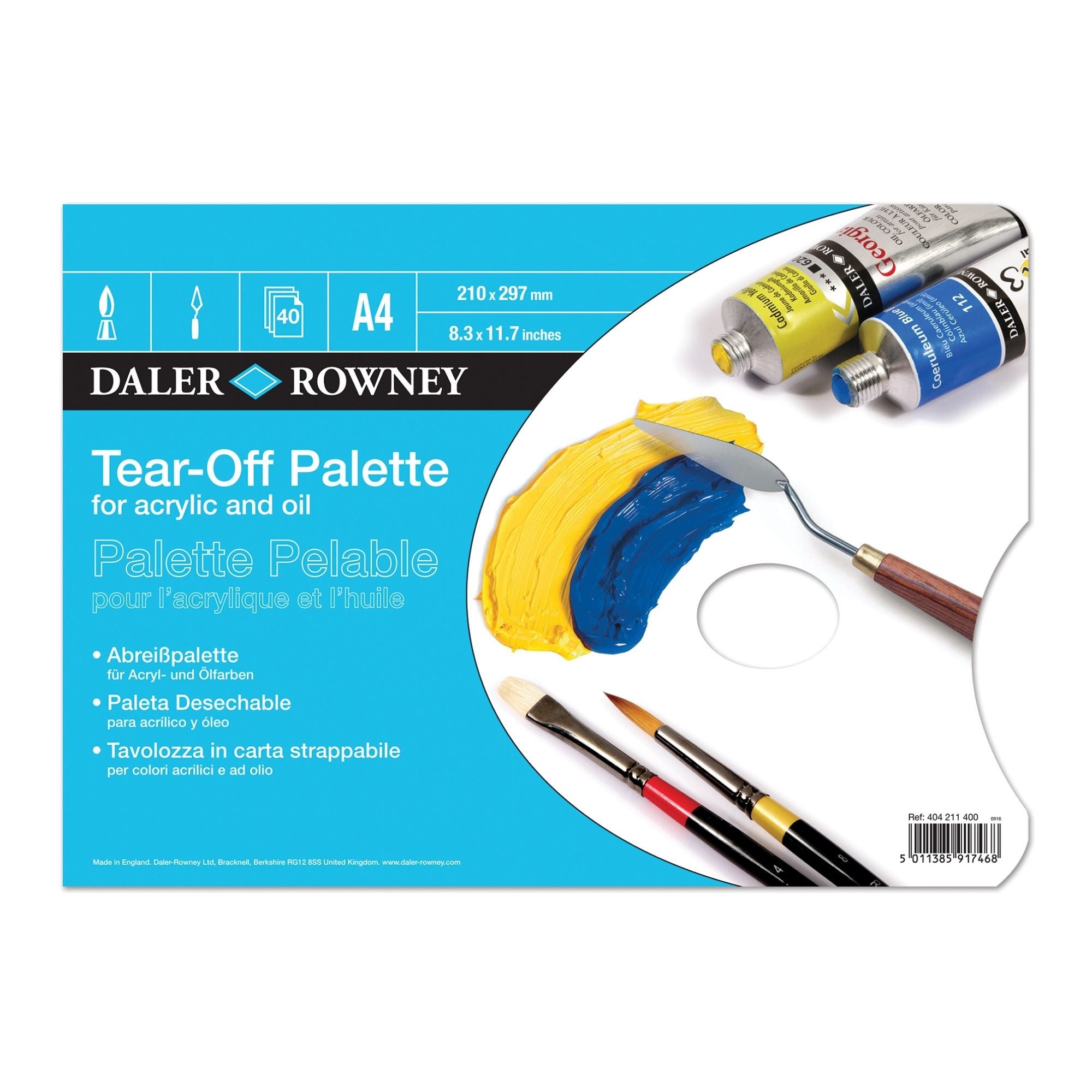 Daler-Rowney Tear-off Palette - A4