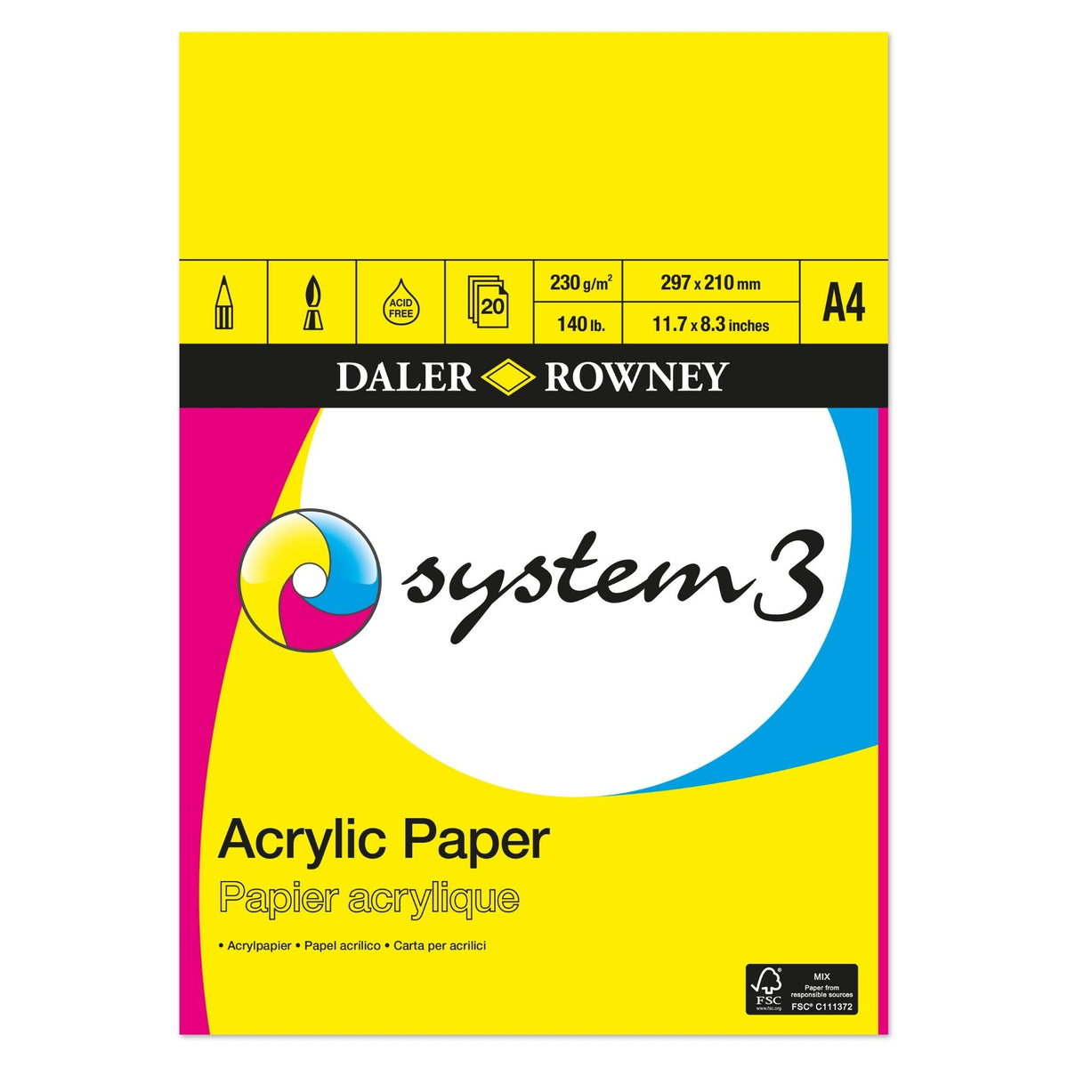 System3 Acrylic Paper Pad