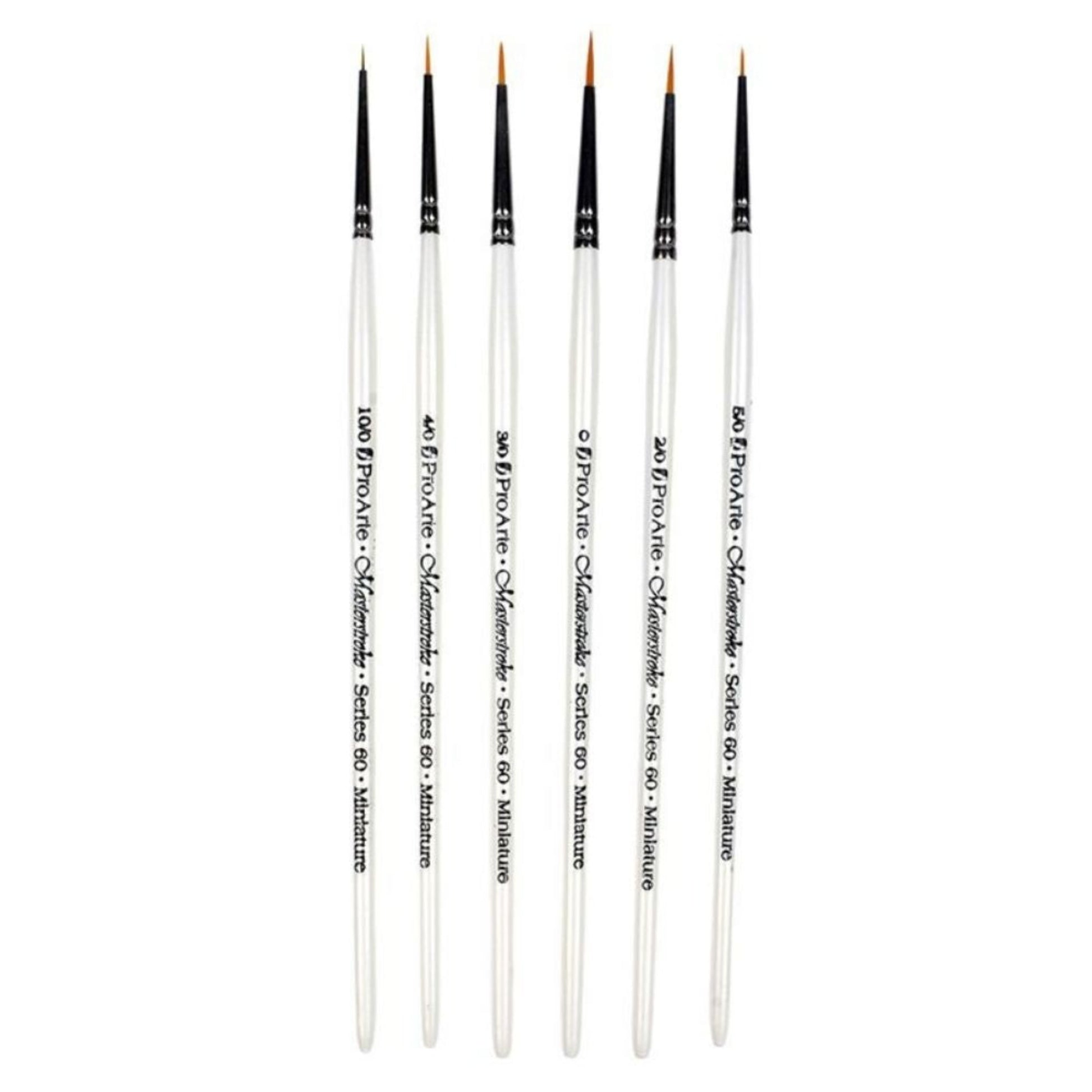 Pro Arte Masterstroke Miniature Brushes - Set of 6