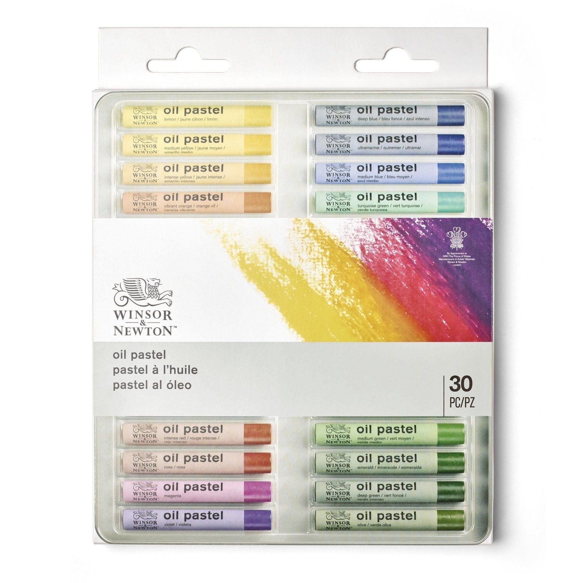 Winsor & Newton Oil Pastels - Set of 30 Assorted Colours