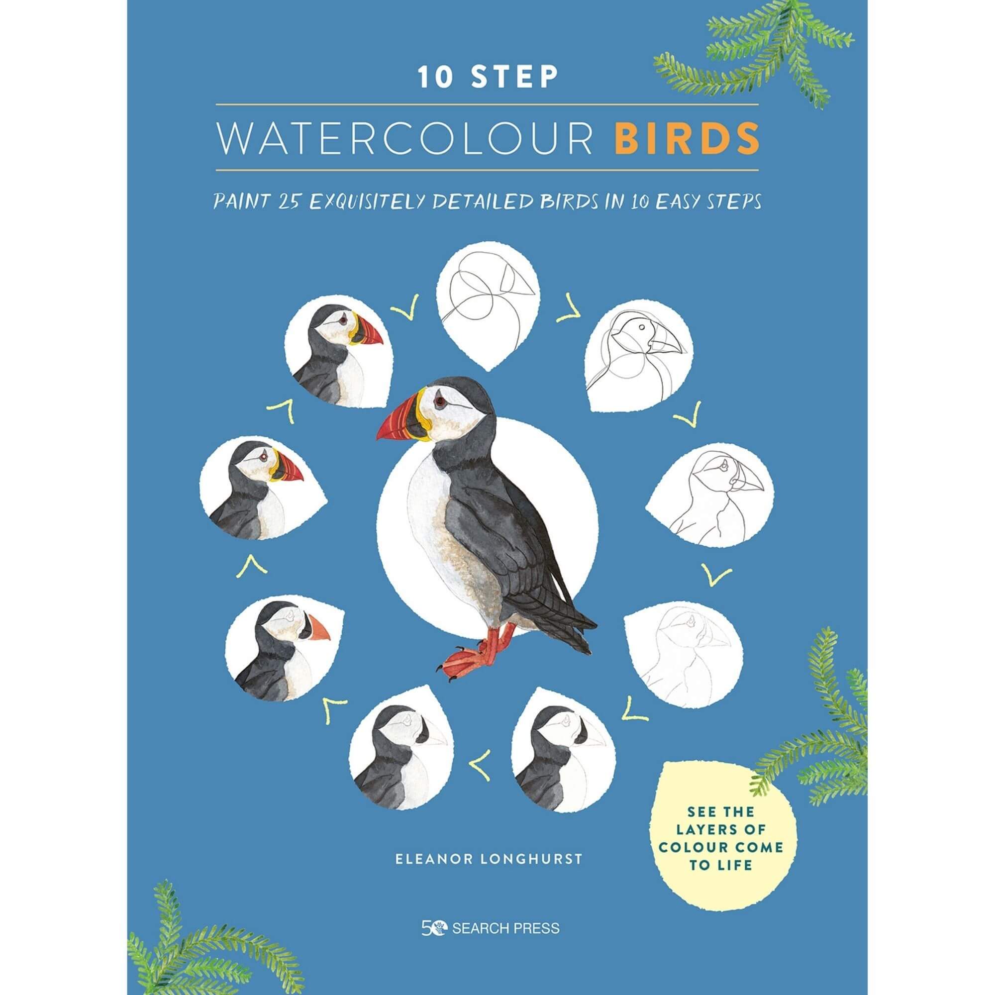 Book Cover for 10 Step Watercolour Bird