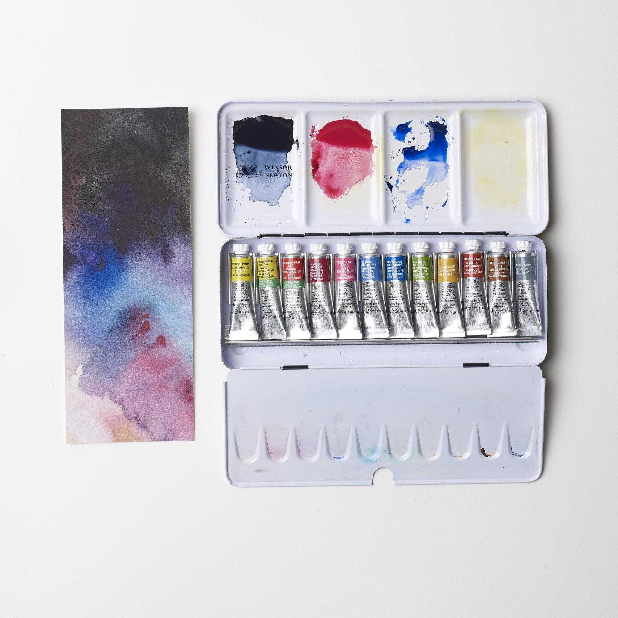 Winsor & Newton Professional Watercolor Paint Set, Lightweight Sketchers'  Box, 12 x 5ml Tubes