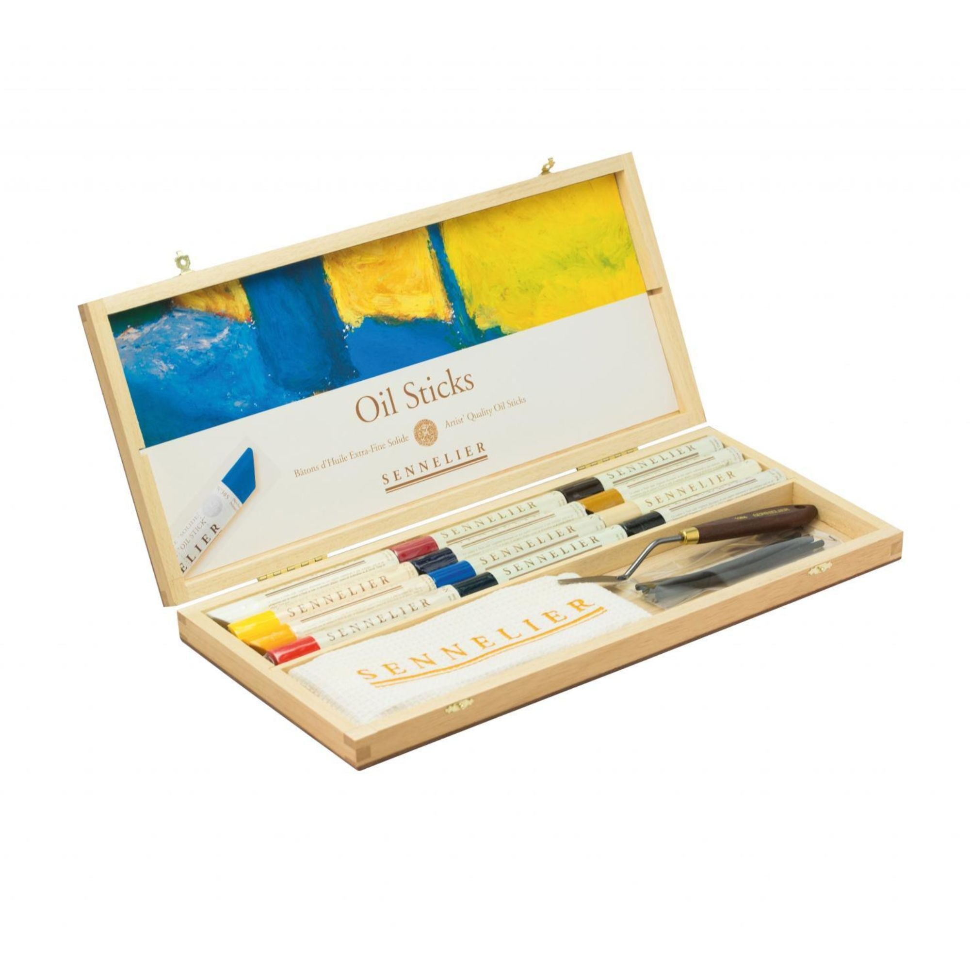 Sennelier Oil Sticks - Wooden Box Set 12 x 38ml