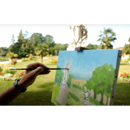 Sennelier Rive Gauche Wooden Box Set - Fast Drying Oils - In Use En Plein Air