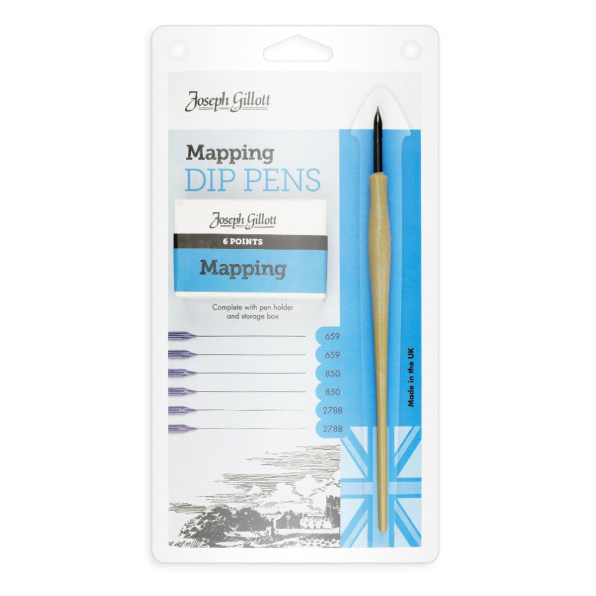 Joseph Gillott Mapping Dip Pens