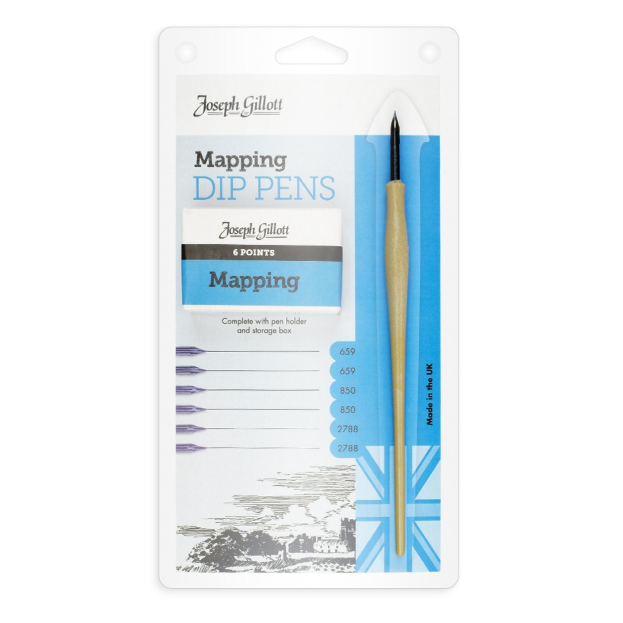 Joseph Gillott Mapping Dip Pens
