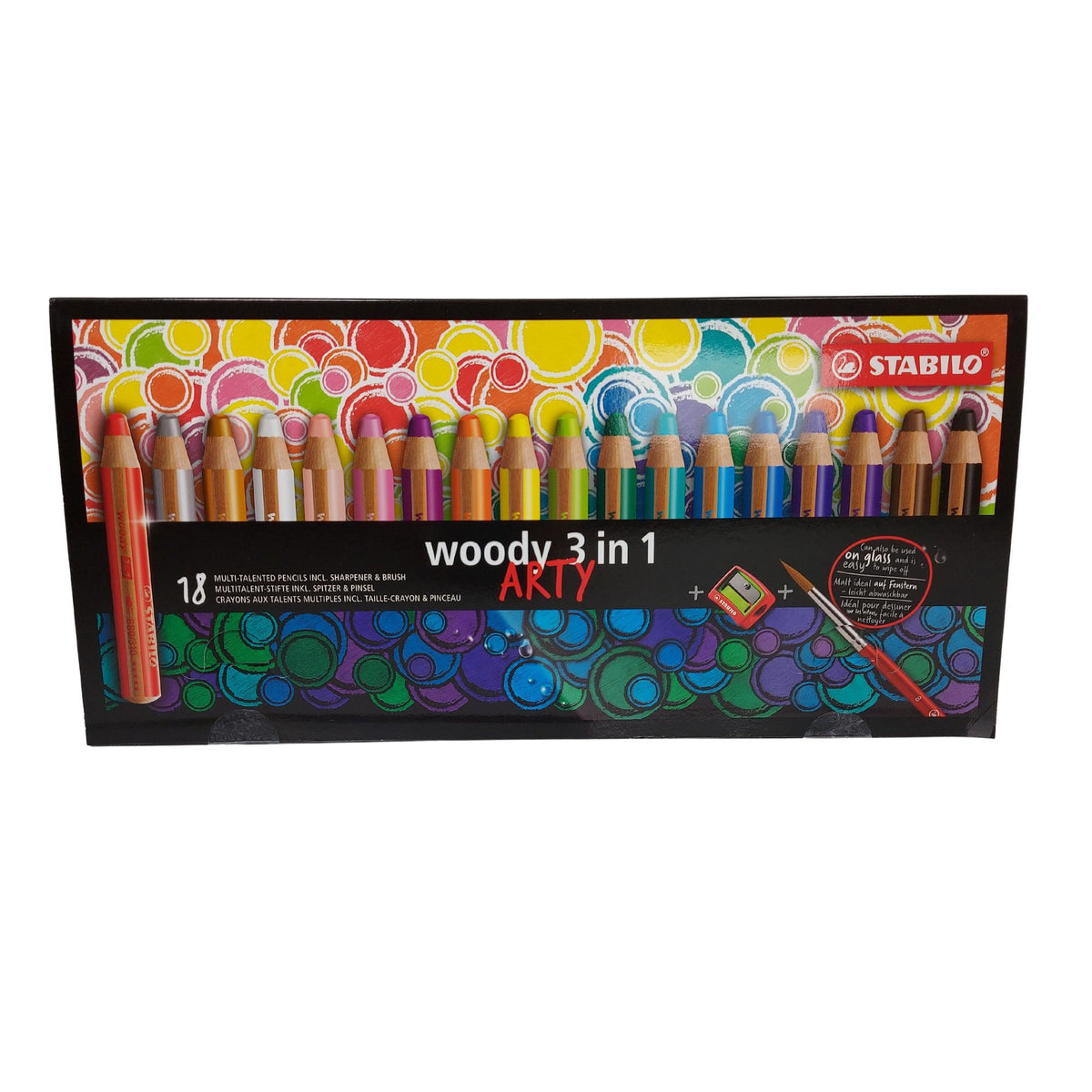 Stabilo Woody 3 in 1 Pencil Crayons (Set of 18)