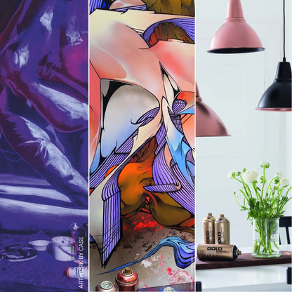 Montana Gold used for murals and for decorating lampshades