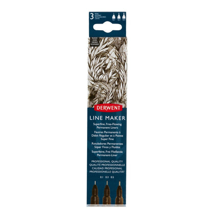 Derwent Line Maker - Set of 3 - Black