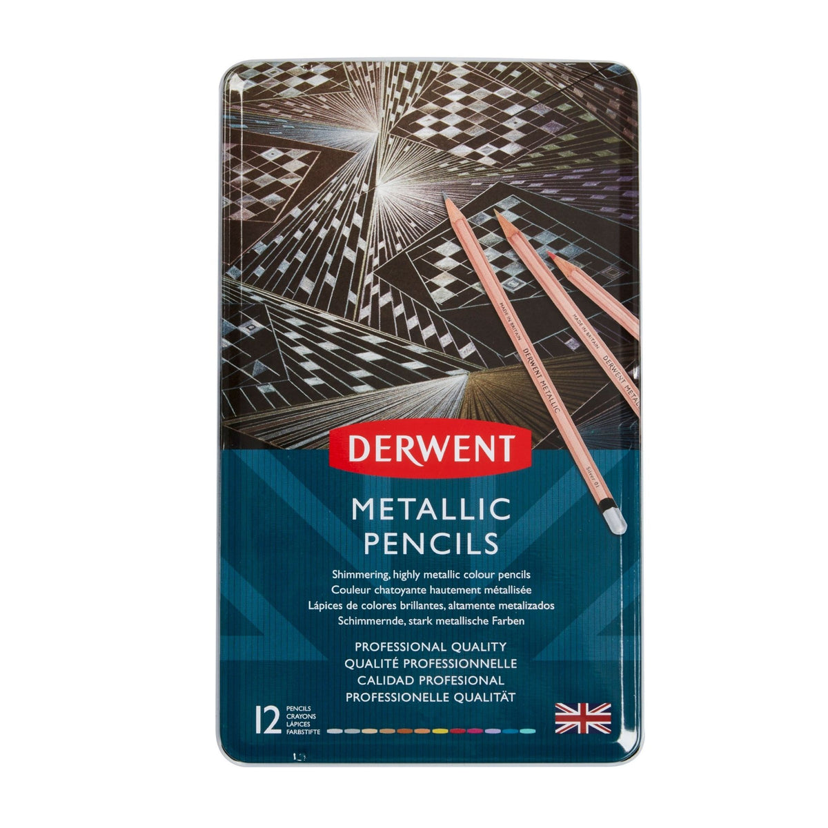 Derwent Metallic Pencils Set of 12