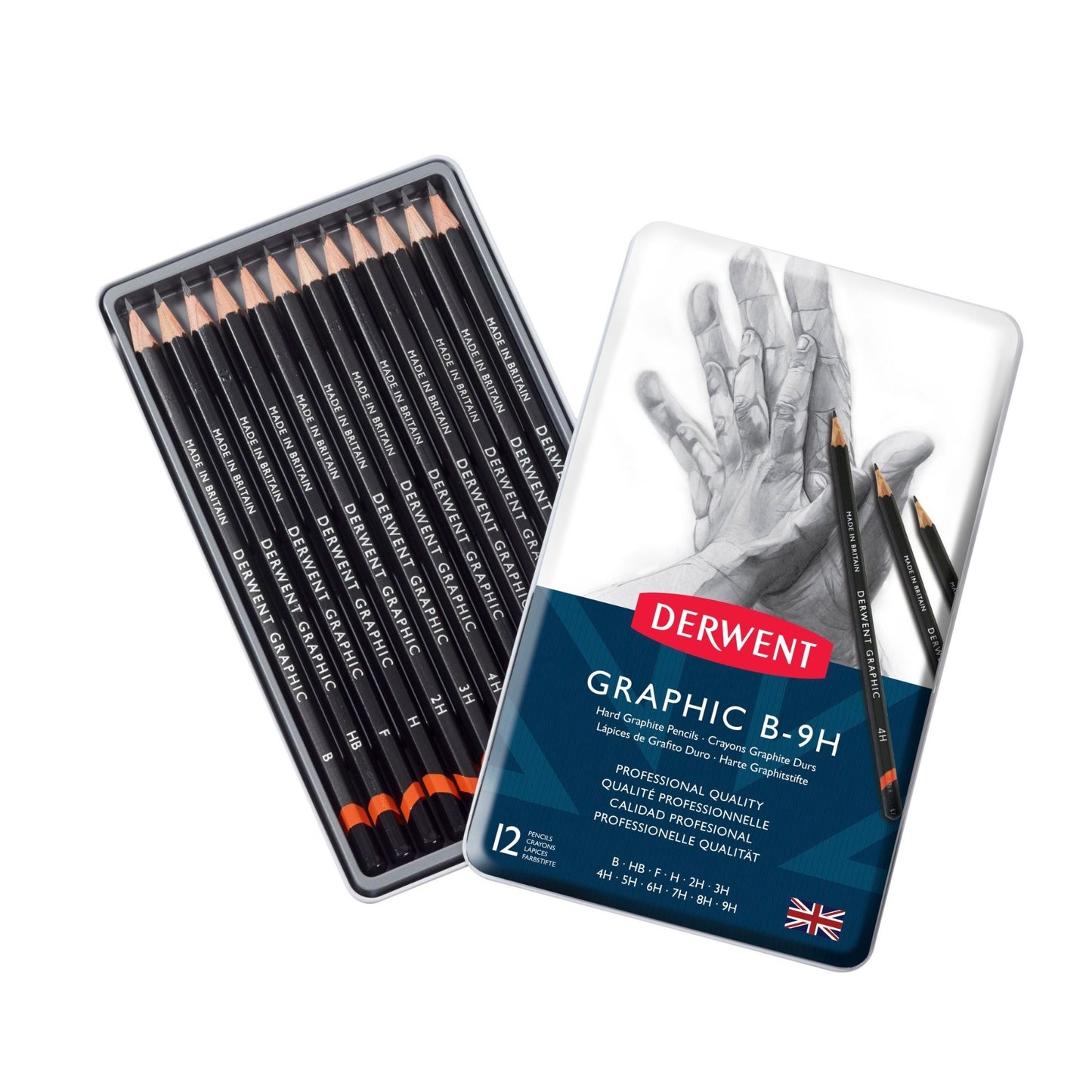 Derwent Hard Sketching Pencils - Set of 12