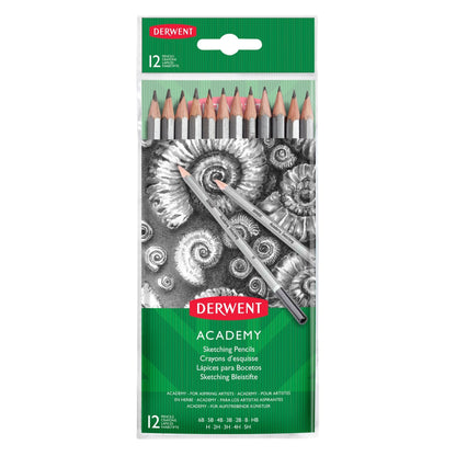 Derwent Academy 12 Sketching Pencils