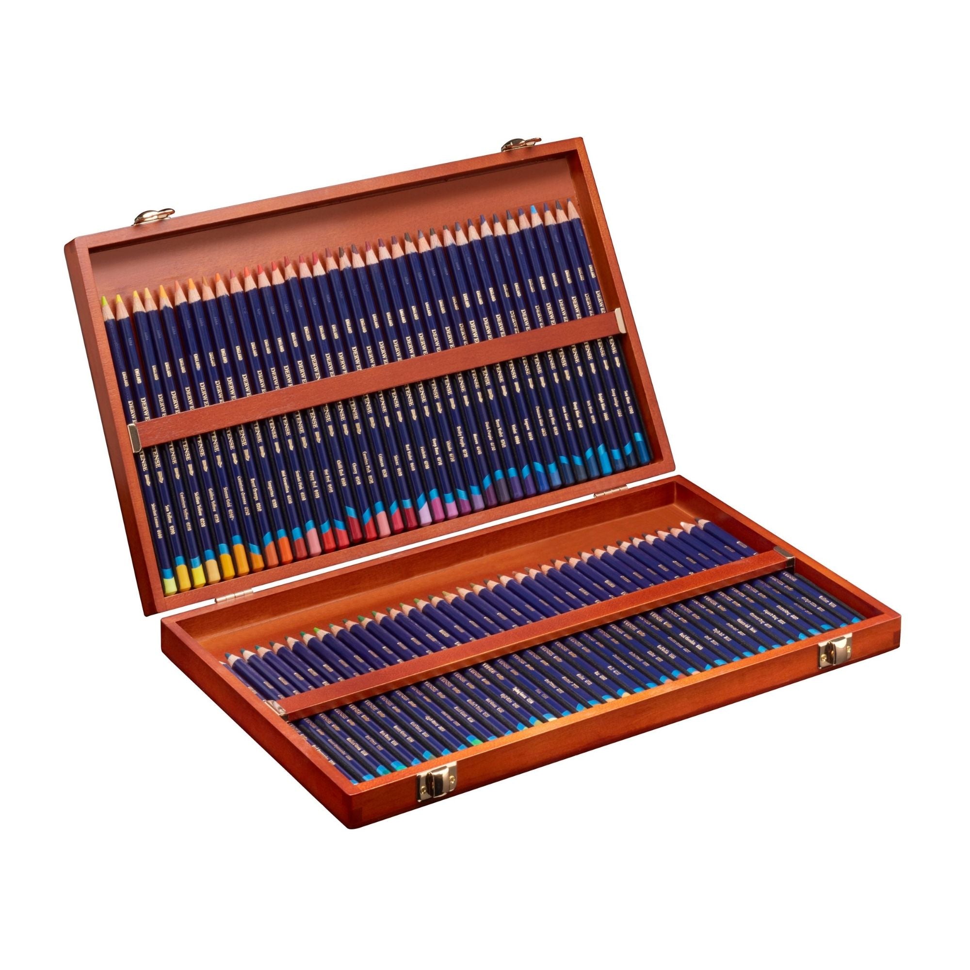 Derwent Inktense Pencils Wooden Box of 72- Includes Complimentary Artists Apron