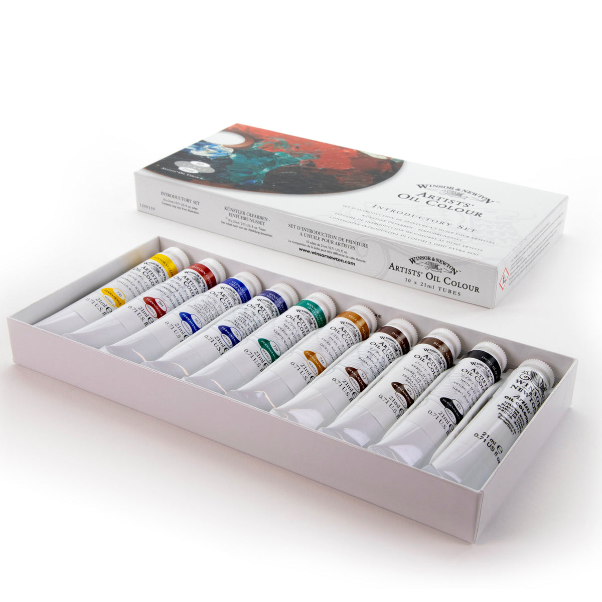 Winsor &amp; Newton Artists Oil Colour Introductory Set - 10 x 21ml tubes