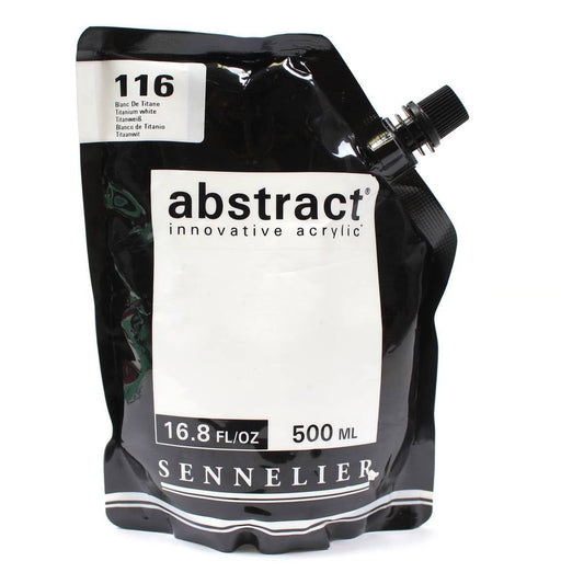 Sennelier Abstract Innovative Acrylic Paint 500ml (116 Titanium White)
