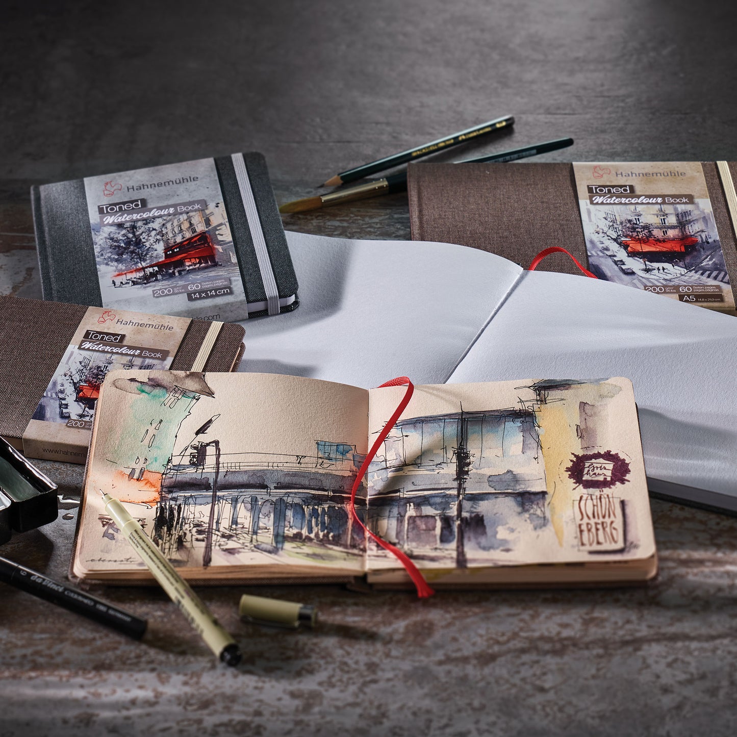 Hahnemühle 'Toned' Watercolour Books - Mood Image