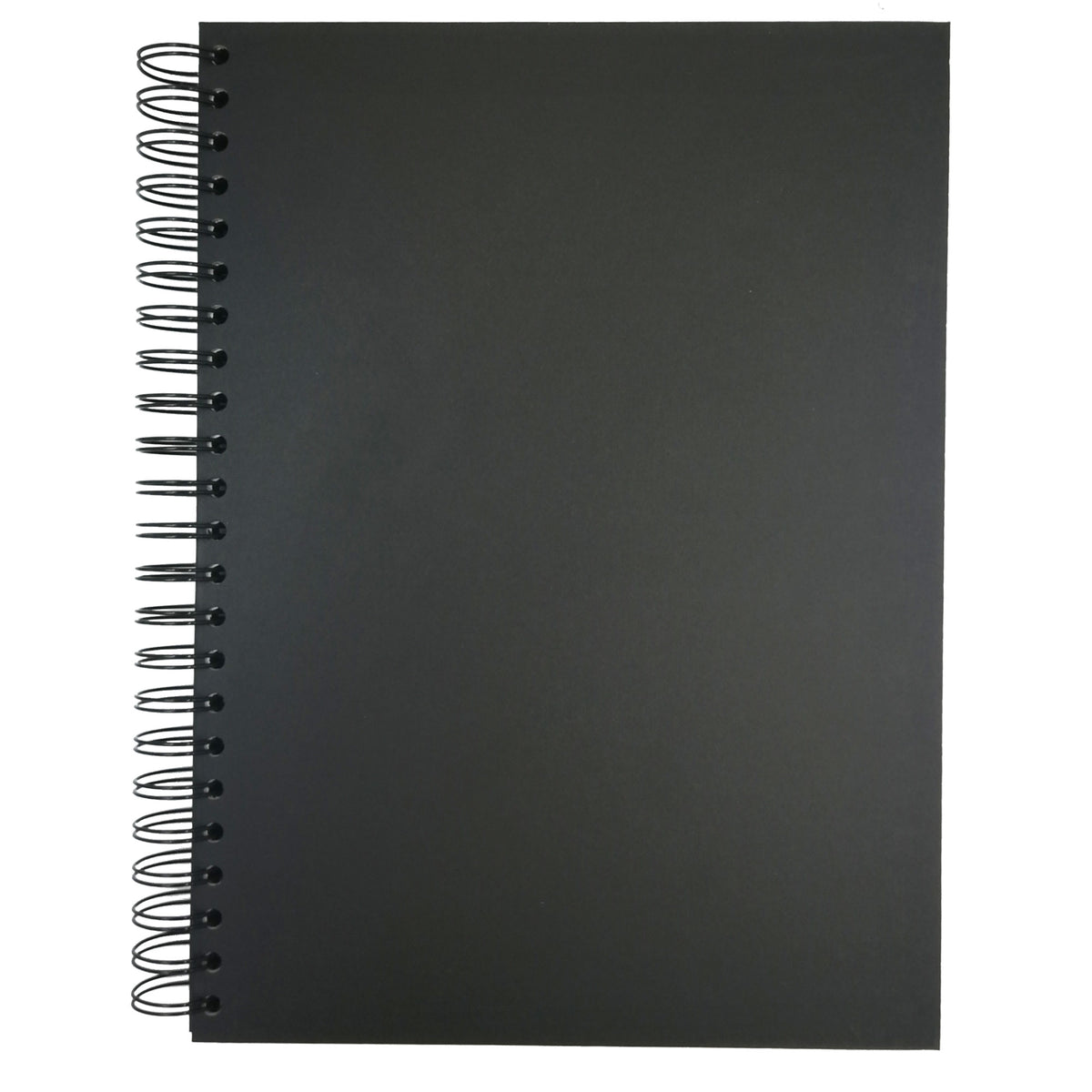 Seawhite Black Card Hard Back Spiral Sketchbook 220gsm- 40 sheets
