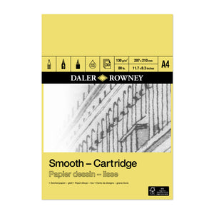 Daler-Rowney Smooth Cartridge Pad - 30 Sheets - 130gsm