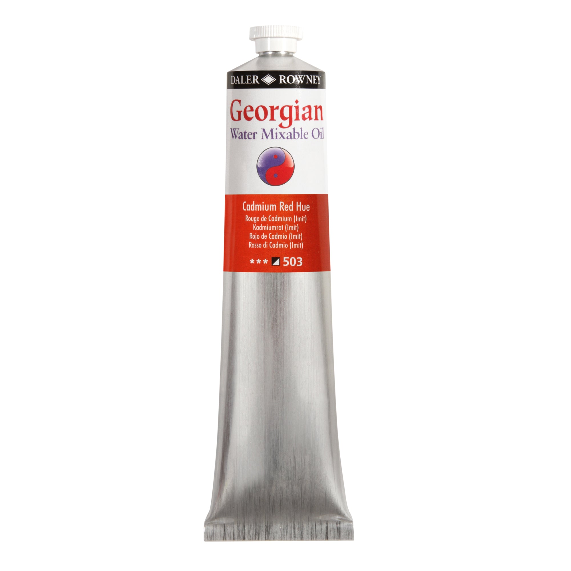 Daler-Rowney Georgian Water Mixable Oil Colours - 200ml - Cad Red Hue
