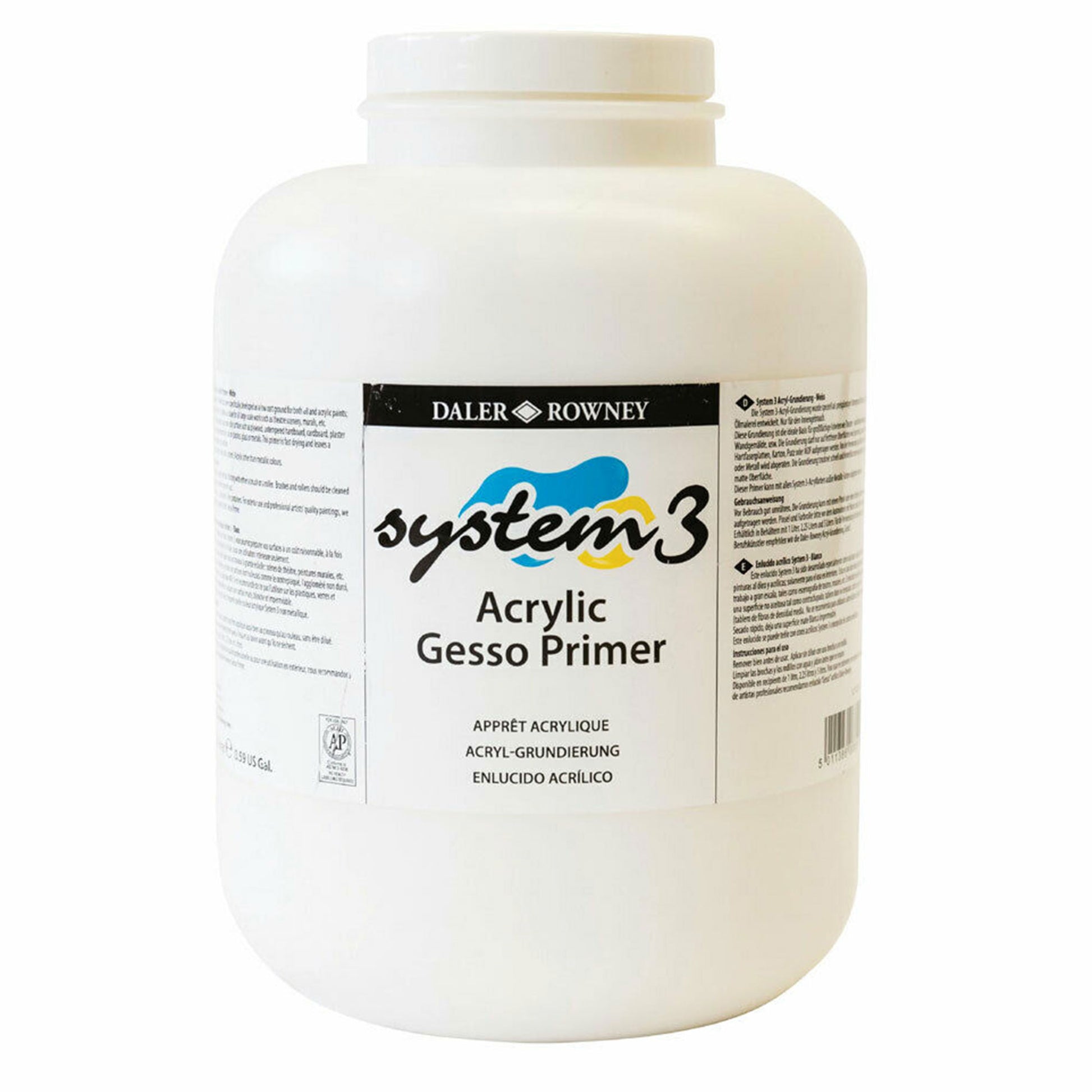 Daler-Rowney System3 Acrylic Gesso Primer - 2.25 litres