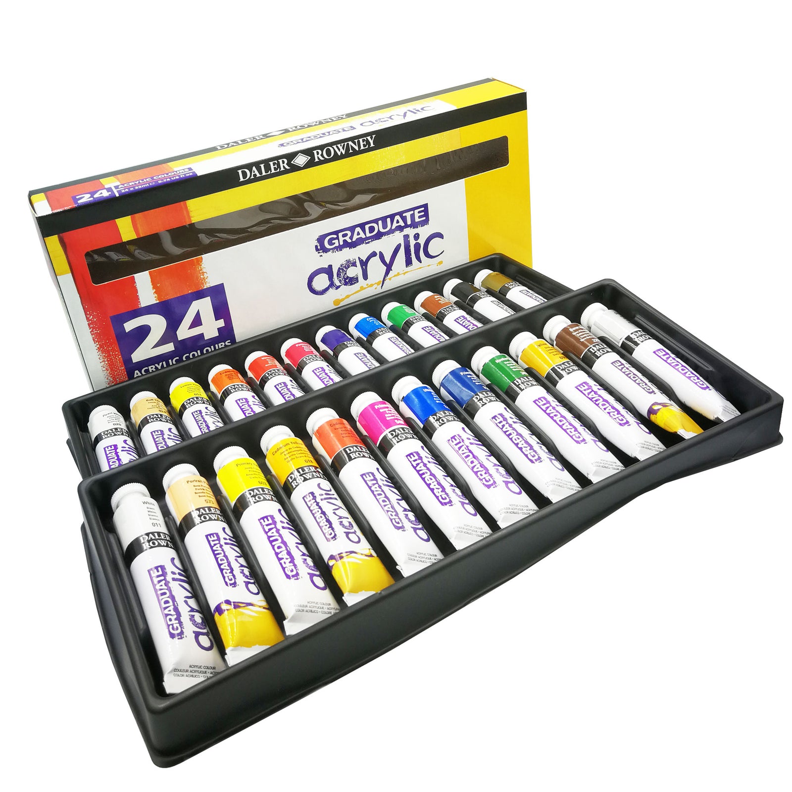 Acrylic Artist Paint Set 22ml Tubes Assorted Colors 24pk - Acrylic Paint - Art Supplies & Painting