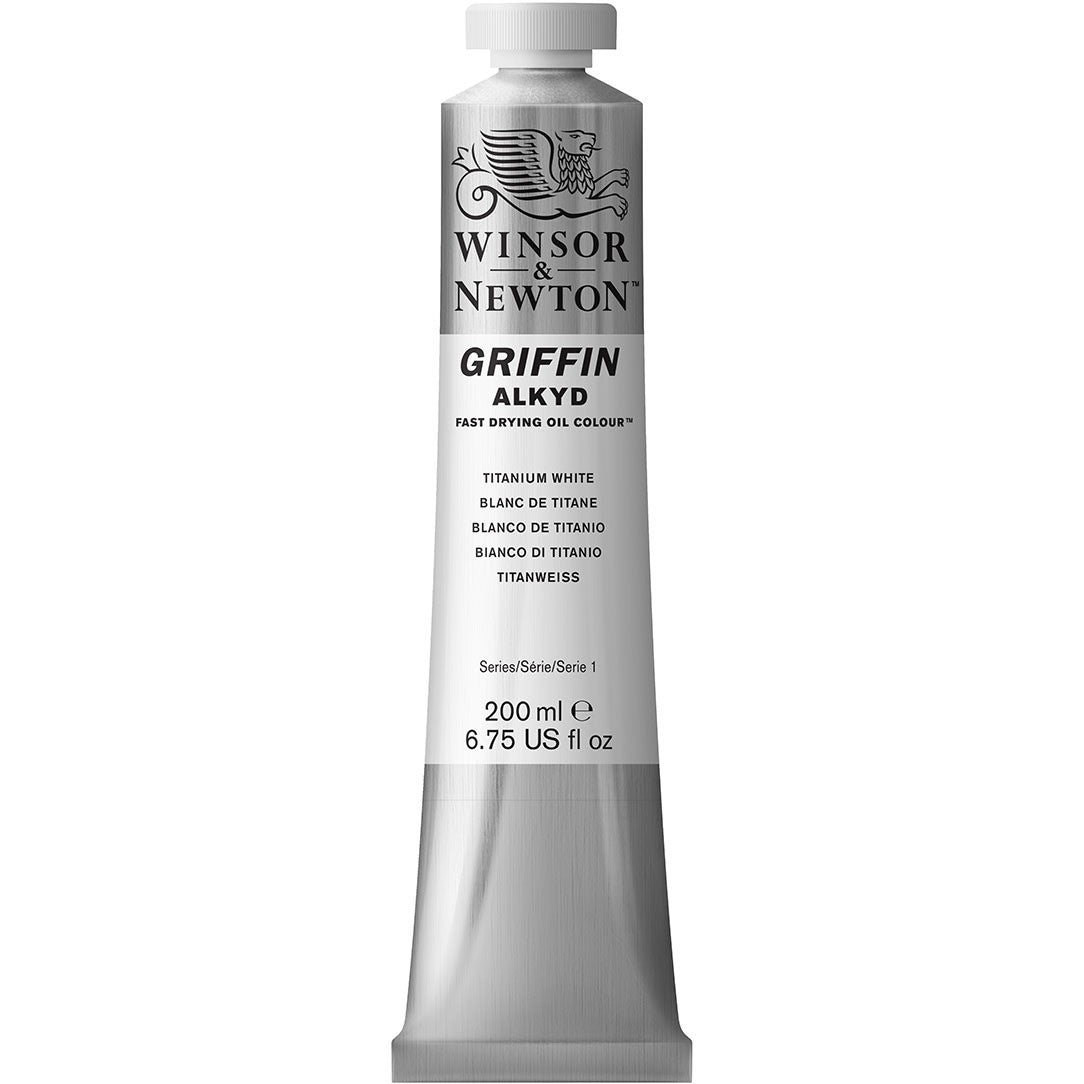Griffin Alkyd Fast Drying Oil Colour 200ml - Titanium White