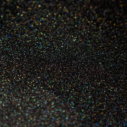 Montana Hologram Glitter Closeup On a Black Background