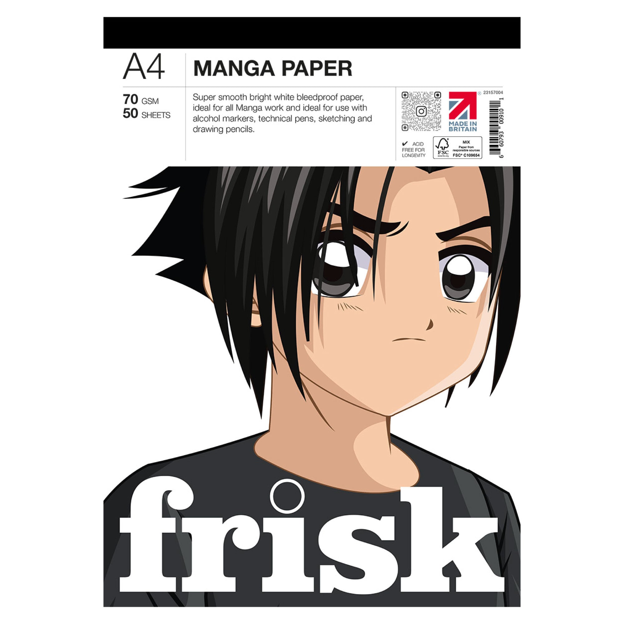 Frisk Manga Paper Pad - A4