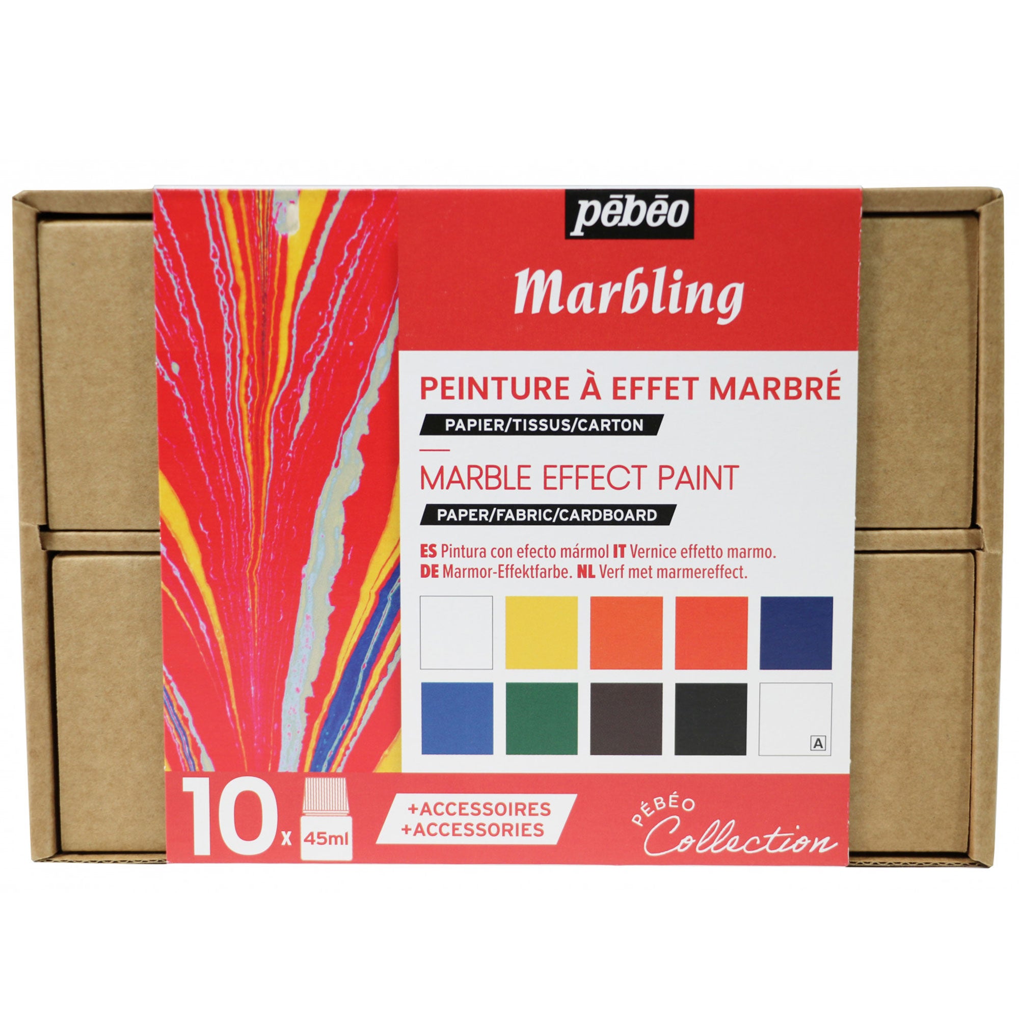 Pebeo Marble Effect Paint Set Box