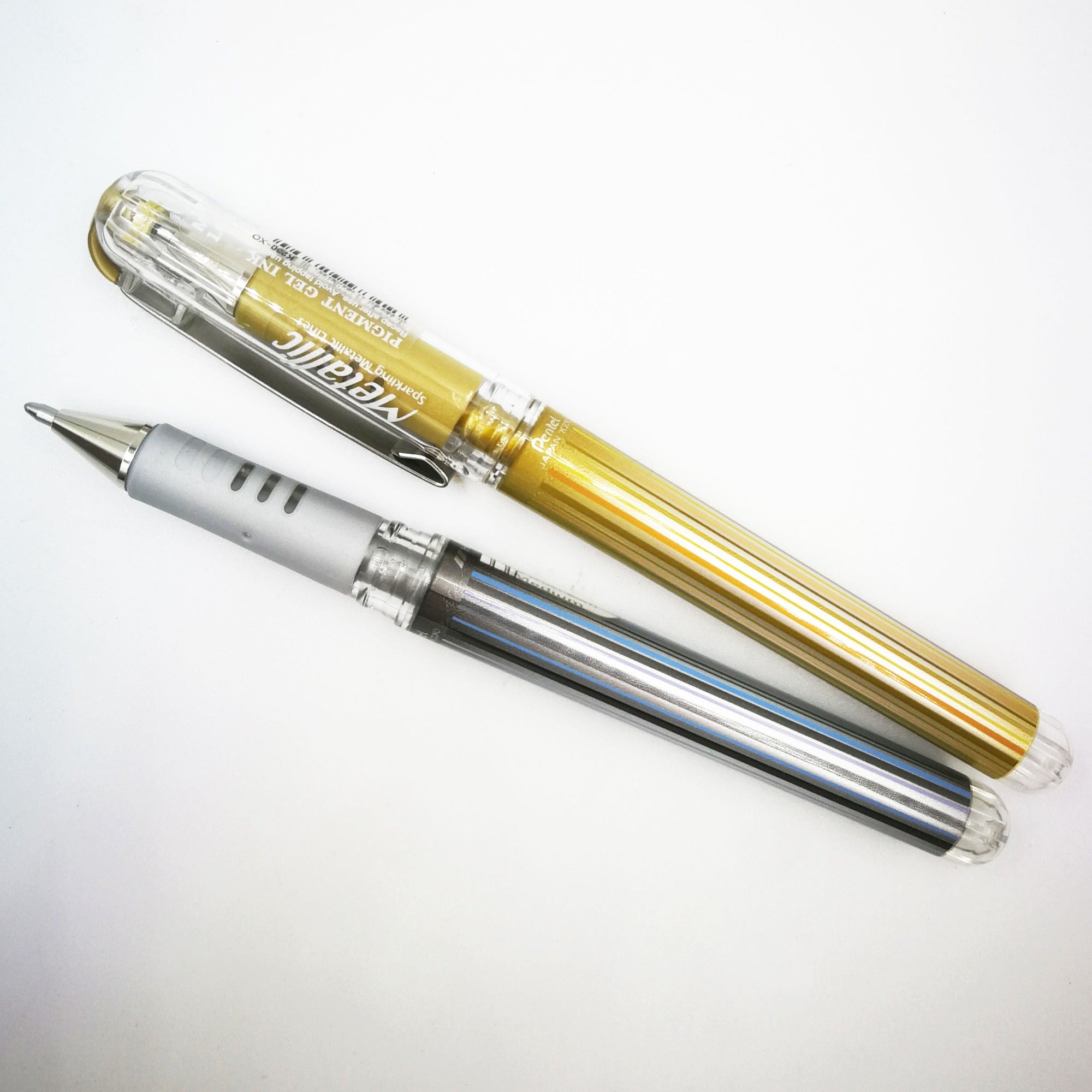 Pentel Hybrid Gel Grip DX Metallic