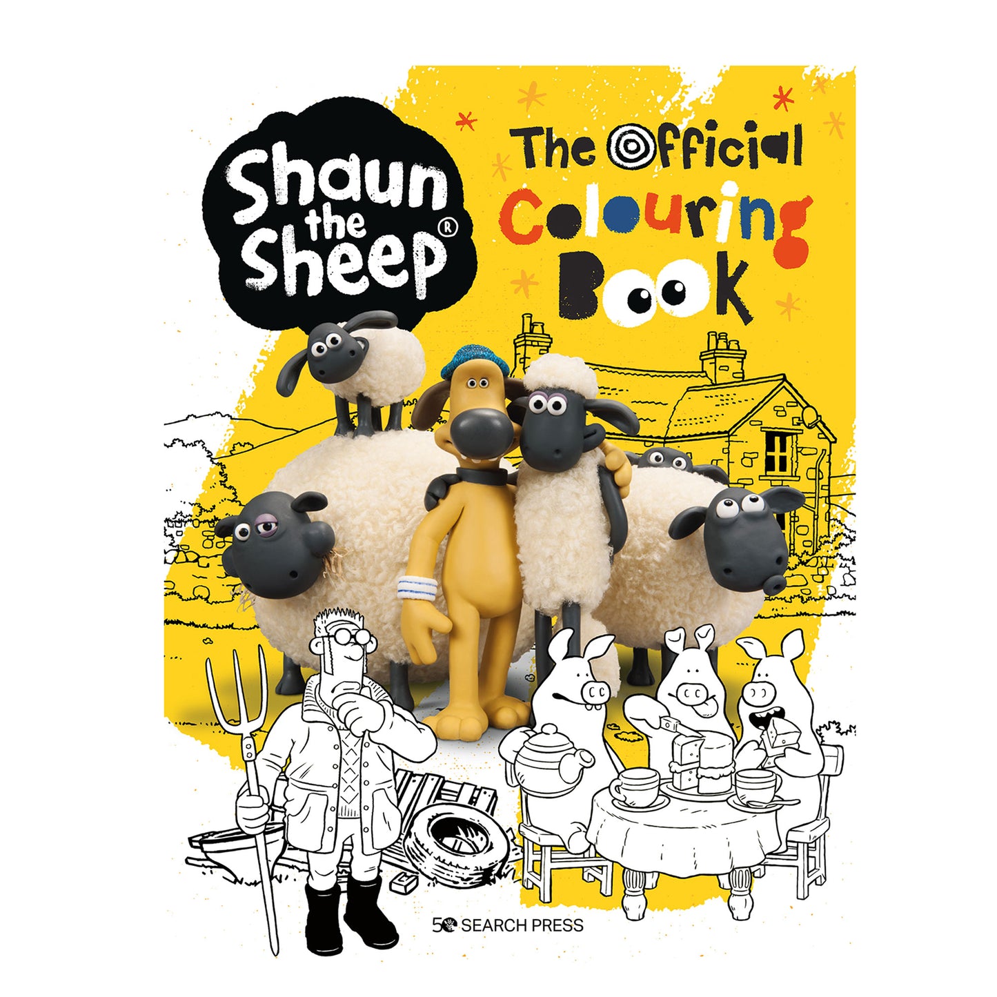 Shaun the Sheep: The Official Colouring Book - Cover